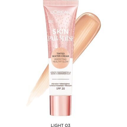 Tonējošs sejas krēms L'Oreal Paris Skin Paradise SPF20, 03 Light, 30 ml цена и информация | Sejas krēmi | 220.lv