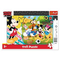 Головоломка в рамке Trefl Disney Mickey In Countryside, 15 д. цена и информация | Пазлы | 220.lv