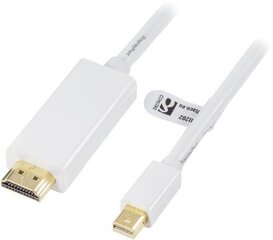 Deltaco, DP/HDMI, 2 м цена и информация | Кабели и провода | 220.lv
