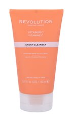 Krēmīgs sejas tīrīšanas līdzeklis Revolution Skincare Vitamin C, 150 ml cena un informācija | Sejas ādas kopšana | 220.lv