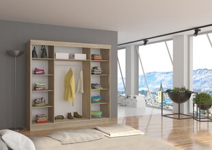 Skapis ADRK Furniture Malibu, ozola krāsas cena un informācija | Skapji | 220.lv