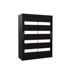 Skapis ADRK Furniture Martinez, melns/balts cena un informācija | Skapji | 220.lv