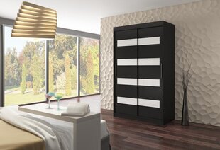Шкаф ADRK Furniture Martinez, черный/белый цена и информация | Шкафы | 220.lv