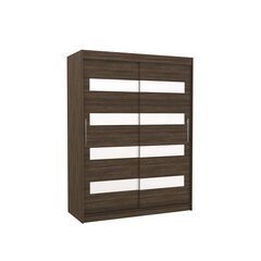 Шкаф ADRK Furniture Martinez, темно-коричневый/белый цена и информация | Шкафы | 220.lv