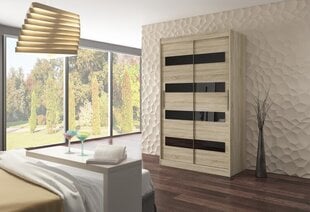 Шкаф ADRK Furniture Martinez, цвета дуба/черный цена и информация | Шкафы | 220.lv