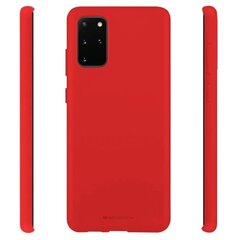 Mercury Soft feeling Super Plāns TPU Matētas virsmas aizmugures maks-apvalks priekš Samsung Galaxy S20+ (G985) Sarkans cena un informācija | Telefonu vāciņi, maciņi | 220.lv