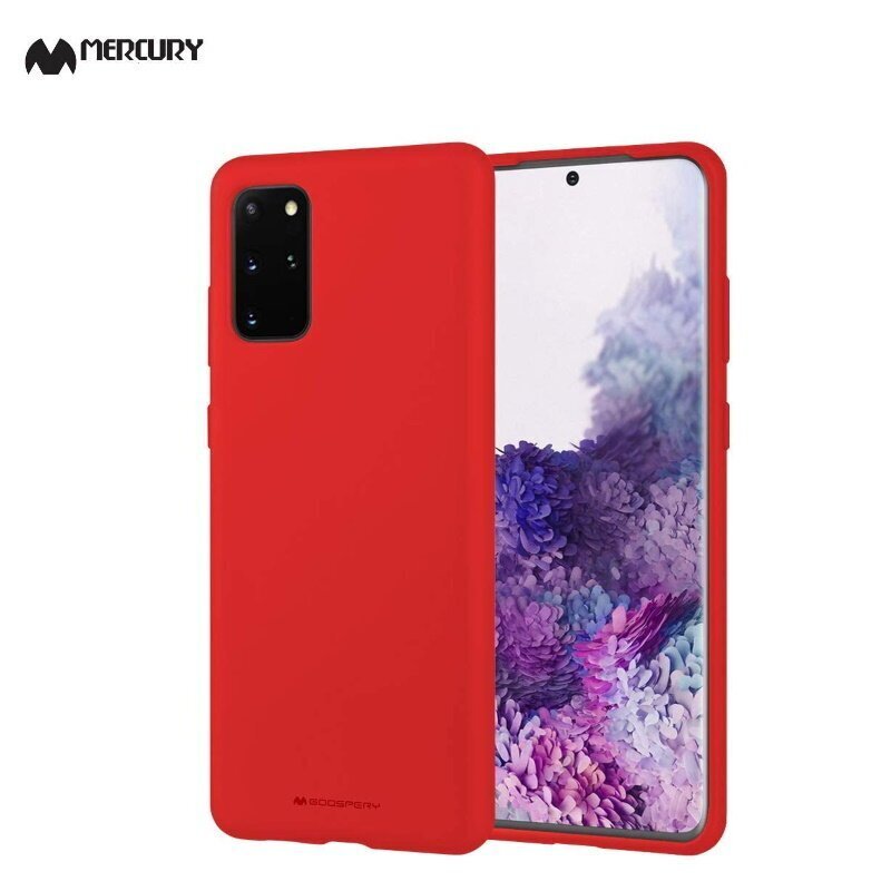 Mercury Soft feeling Super Plāns TPU Matētas virsmas aizmugures maks-apvalks priekš Samsung Galaxy S20+ (G985) Sarkans cena un informācija | Telefonu vāciņi, maciņi | 220.lv