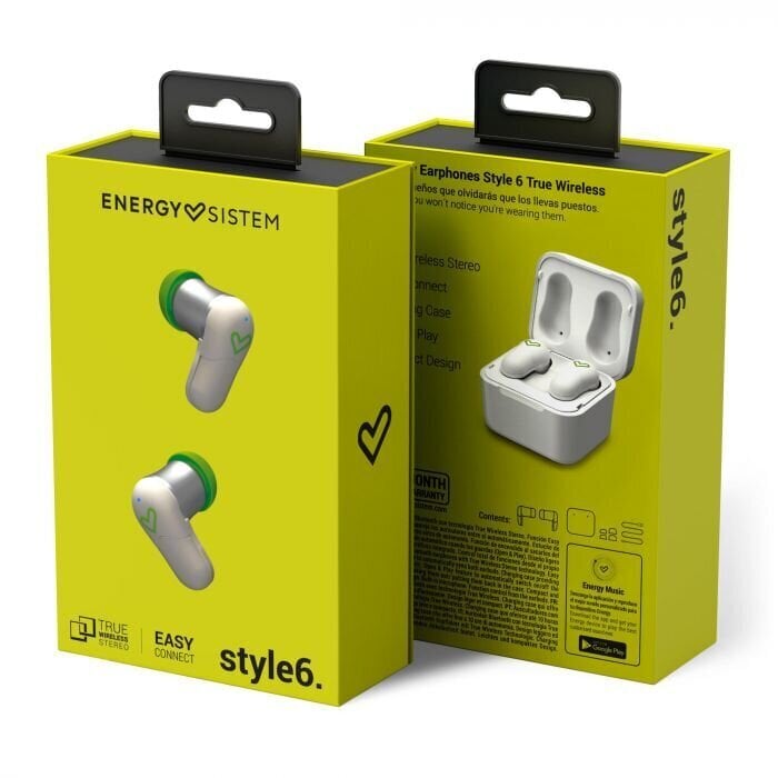 Energy Sistem Earphones Style 6 True Wireless cena un informācija | Austiņas | 220.lv