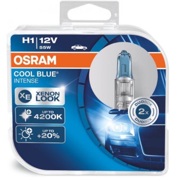 Osram spuldze H1 12V 55W Cool Blue Intense (2 gab.) цена и информация | Auto spuldzes | 220.lv