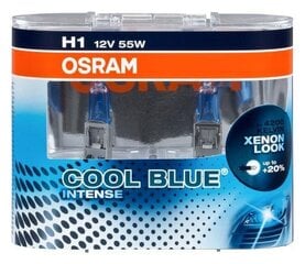 Osram spuldze H1 12V 55W Cool Blue Intense (2 gab.) cena un informācija | Auto spuldzes | 220.lv