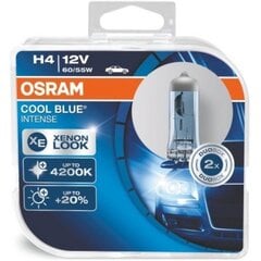Osram лампы H4 12В 60/55Вт Cool Blue Intense  цена и информация | Автомобильные лампочки | 220.lv