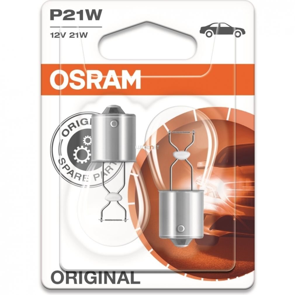 Automašīnas spuldze OS7506-02B Osram OS7506-02B P21W 21W 12V (2 Daudzums) цена и информация | Auto spuldzes | 220.lv