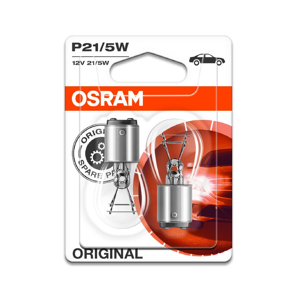 Osram spuldzes BAY15d 12V 21/5W (2gab) цена и информация | Auto spuldzes | 220.lv