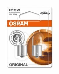 Автомобильная лампа OS5008-02B Osram OS5008-02B R10W 10W 12V (2 Предметы) цена и информация | Автомобильные лампочки | 220.lv