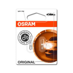 Автомобильная лампа Osram 2722-02B 12V 2W цена и информация | Автомобильные лампочки | 220.lv