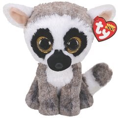 Plīša lemurs TY Beanie Boos Linus, 15 cm, 36472 cena un informācija | Mīkstās (plīša) rotaļlietas | 220.lv