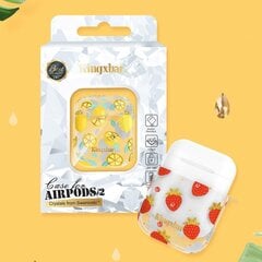 Kingxbar Marble Silikona Aizsargapvalks Austiņām Apple Airpods 1 / 2 Dzeltens cena un informācija | Austiņas | 220.lv