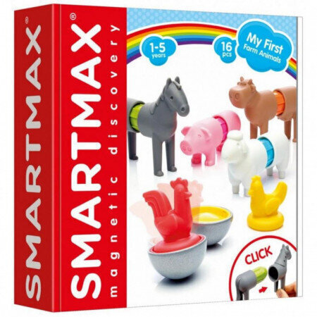 Magnētiskais konstruktors SmartMax My First Farm Animals цена и информация | Konstruktori | 220.lv