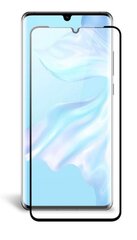 Fusion Full Glue 5D Tempered Glass Aizsargstikls Pilnam Ekrānam Huawei P30 Pro Melns cena un informācija | Ekrāna aizsargstikli | 220.lv