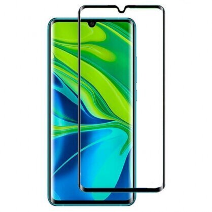 Fusion Full Glue 5D Tempered Glass Aizsargstikls Pilnam Ekrānam Xiaomi Mi Note 10 / Mi Note 10 Pro Melns цена и информация | Ekrāna aizsargstikli | 220.lv