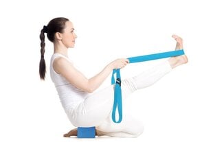 Пояс для йоги Sveltus, синий цена и информация | Эспандеры, петли, ремни для тренировок | 220.lv