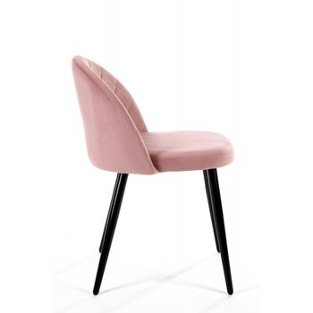 Ēdamistabas krēsls SJ.077, rozā cena un informācija | Virtuves un ēdamistabas krēsli | 220.lv