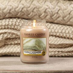 Aromātiskā svece Yankee Candle Large Jar Warm Casmere 623 g cena un informācija | Sveces un svečturi | 220.lv