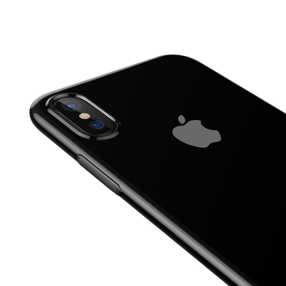 Baseus Simplicity caurspīdīgs silikona aizsargapvalks, paredzēts Apple iPhone X / XS cena un informācija | Telefonu vāciņi, maciņi | 220.lv