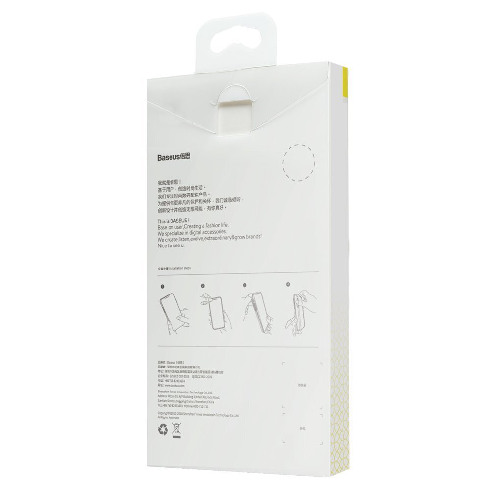 Baseus Simplicity caurspīdīgs silikona aizsargapvalks, paredzēts Apple iPhone X / XS cena un informācija | Telefonu vāciņi, maciņi | 220.lv