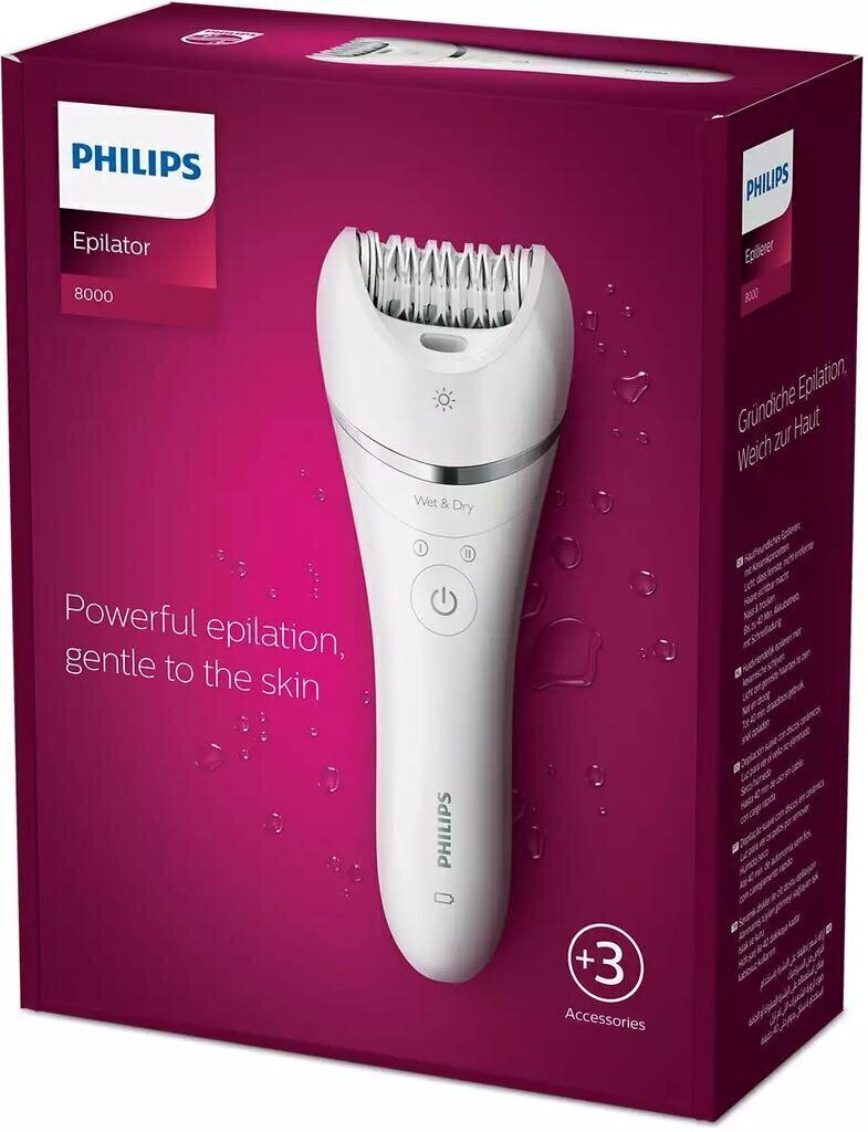 Эпиляторы Philips Series 8000 BRE700/00 цена | 220.lv