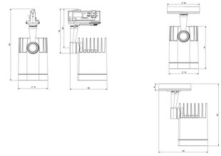 Griestu lampa 13W BEACON MINOR SM FLD 4K WHT cena un informācija | Griestu lampas | 220.lv