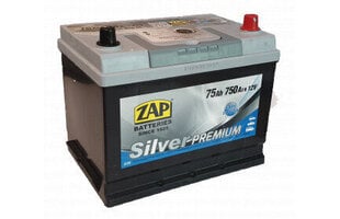 Аккумулятор ZAP Silver Premium Jap (-+) 75Ач 750A цена и информация | Аккумуляторы | 220.lv