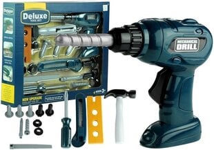 Instrumentu komplekts ar urbi "Deluxe Tool Set", 15 detaļas cena un informācija | Rotaļlietas zēniem | 220.lv