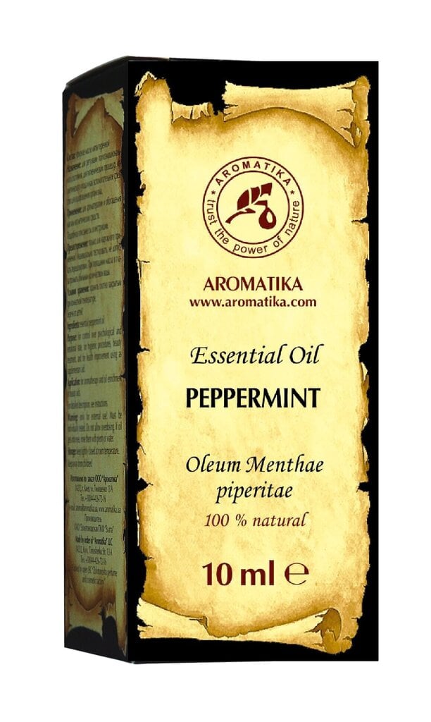 Dabīgās Piparmētras ēteriskā eļļa Aromatika, 10 ml цена и информация | Ēteriskās eļļas, kosmētiskās eļļas, hidrolāti | 220.lv