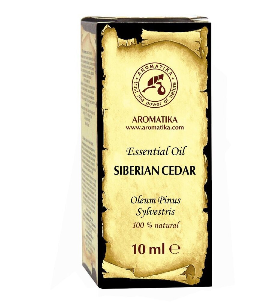 Sibīrijas priežu ēteriskā eļļa Aromatika, 10 ml цена и информация | Ēteriskās eļļas, kosmētiskās eļļas, hidrolāti | 220.lv