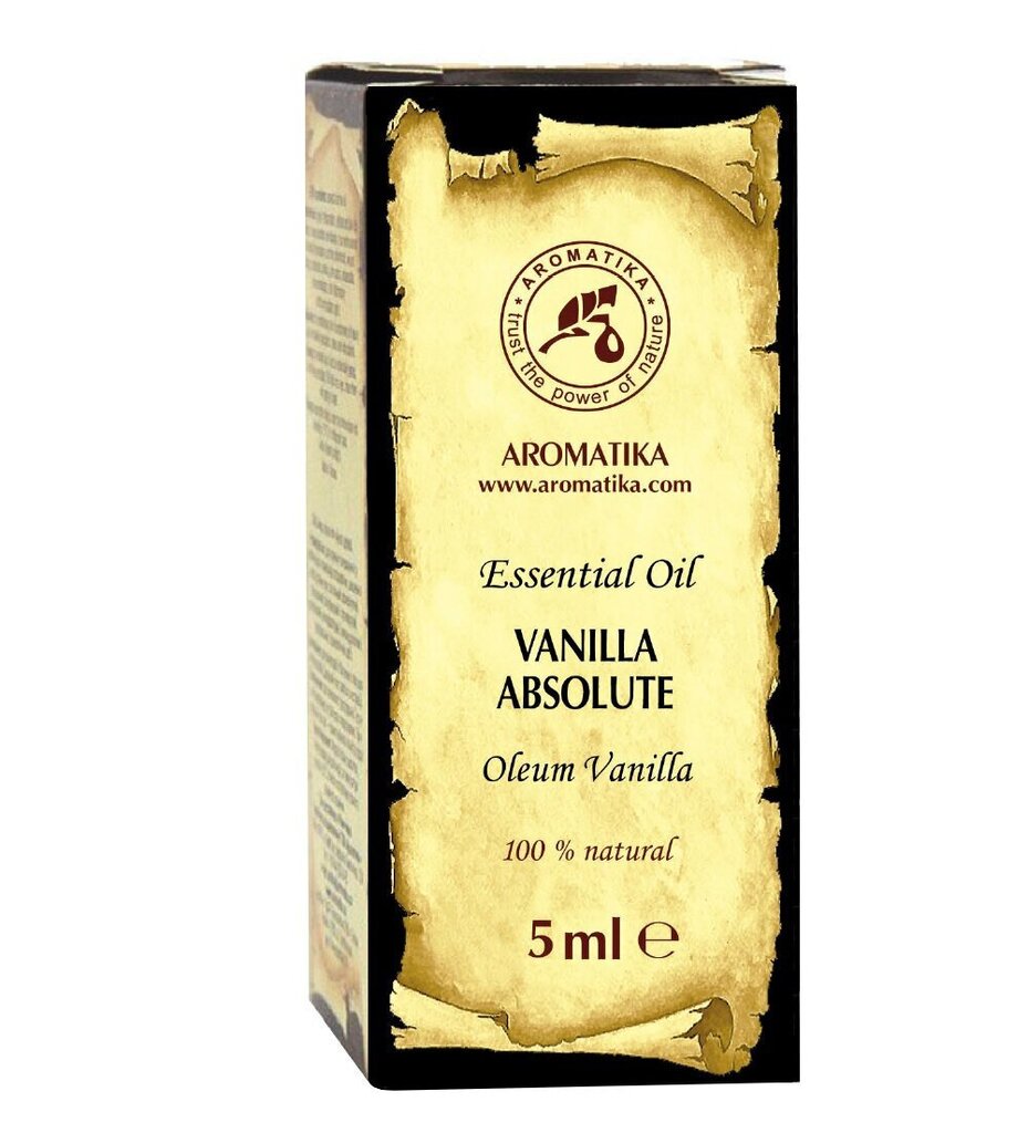 Dabīgās vaniļas absolūtā ēteriskā eļļa Aromatika, 5 ml цена и информация | Ēteriskās eļļas, kosmētiskās eļļas, hidrolāti | 220.lv