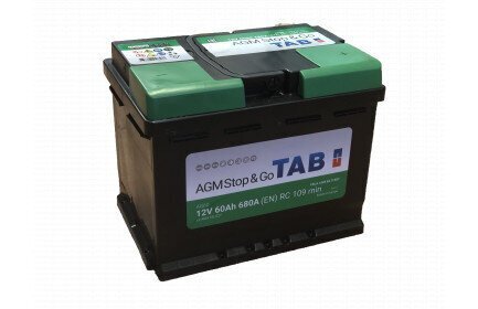 Akumulators TAB Stop&Go AGM 60Ah 680A цена и информация | Akumulatori | 220.lv