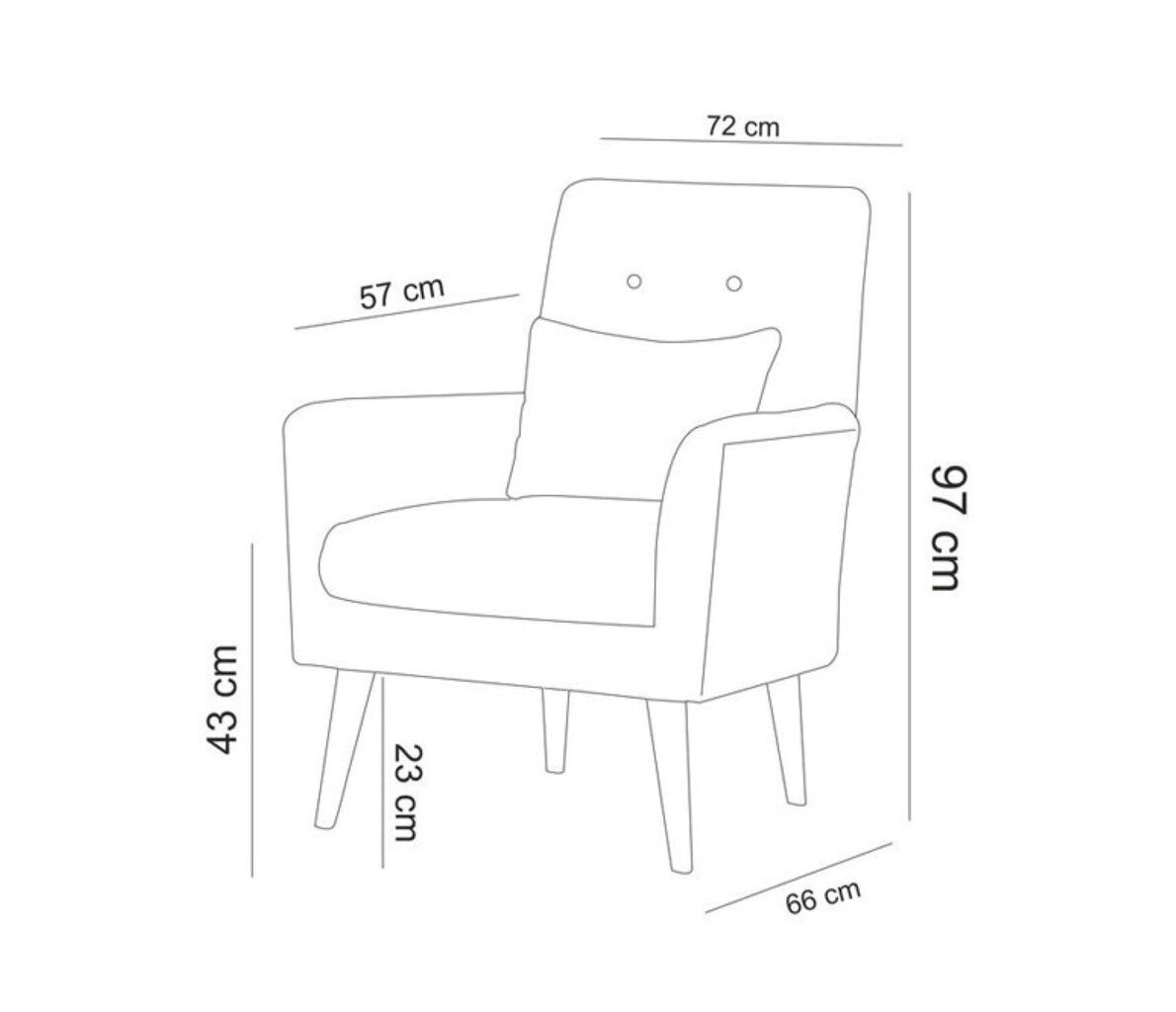 Krēsls Artie Zeni, zaļš цена и информация | Atpūtas krēsli | 220.lv