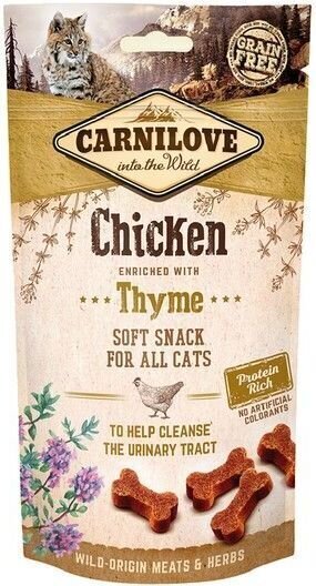 Carnilove Snack Chicken Thyme 50g Kaķiem cena un informācija | Gardumi kaķiem | 220.lv