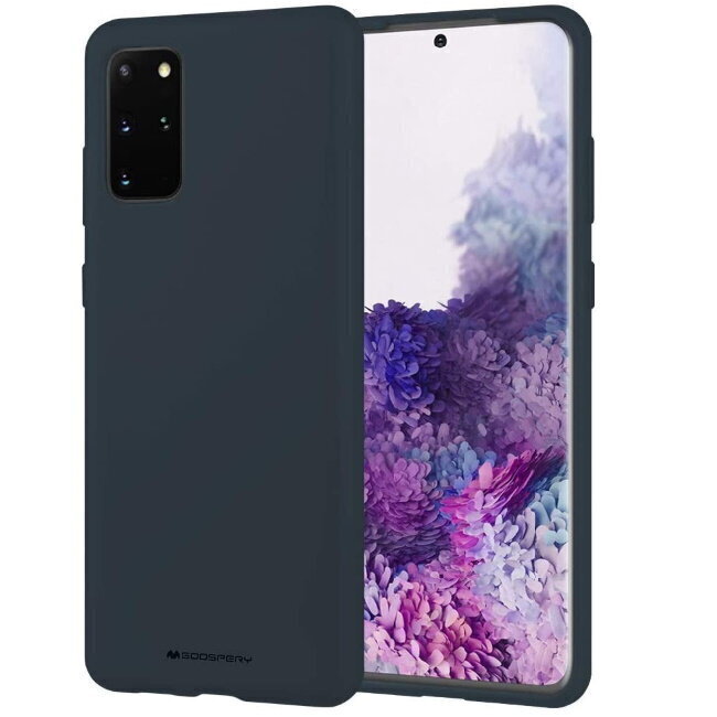 Mercury Soft feeling Super Plāns TPU Matētas virsmas aizmugures maks-apvalks priekš Samsung Galaxy S20+ (G985) Tumši zils cena un informācija | Telefonu vāciņi, maciņi | 220.lv