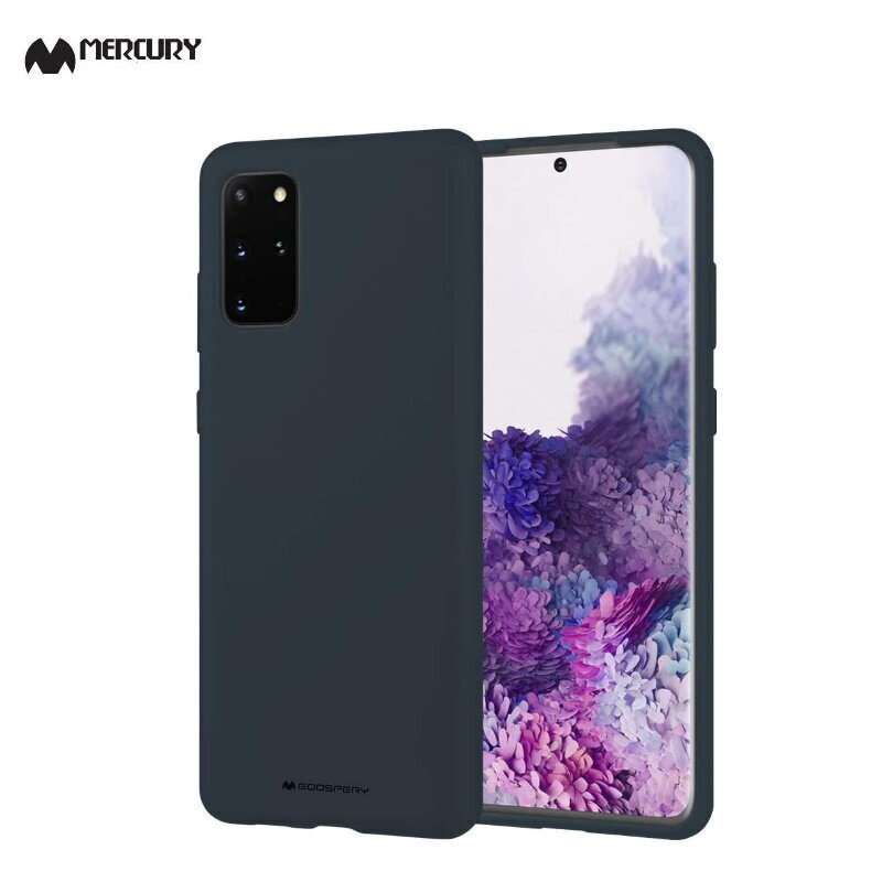 Mercury Soft feeling Super Plāns TPU Matētas virsmas aizmugures maks-apvalks priekš Samsung Galaxy S20+ (G985) Tumši zils cena un informācija | Telefonu vāciņi, maciņi | 220.lv