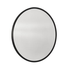 Зеркало Venti Rund, 80x80 см, черное цена и информация | Зеркала | 220.lv