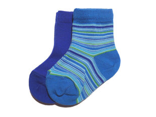 Детские носки "Полоски" (2 пары в упаковке) цена и информация | Колготки, носочки для новорожденных | 220.lv