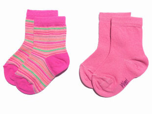 Детские носки "Полоски" (2 пары в упаковке) цена и информация | Колготки, носочки для новорожденных | 220.lv