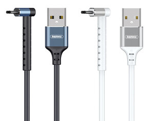 USB кабель Remax RC-100m microUSB 2.4A, белый, 1.0 м цена и информация | Кабели для телефонов | 220.lv