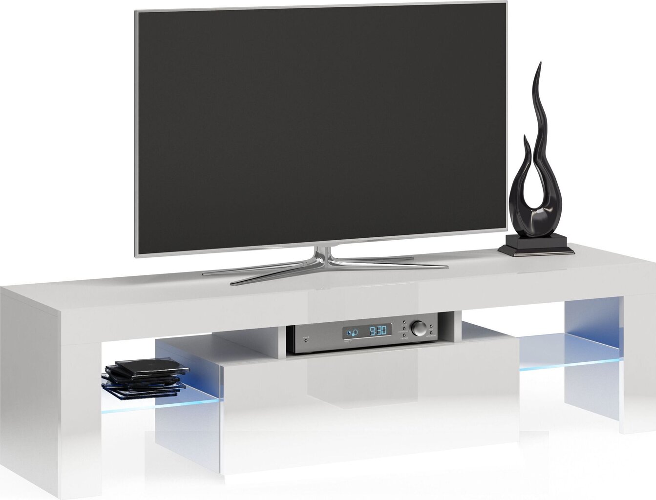 TV galds Deko 140, balts cena un informācija | TV galdiņi | 220.lv