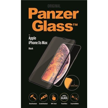 PanzerGlass 2644 Screen protector, Apple, iPhone Xs Max, Tempered glass, Transparent цена и информация | Telefonu vāciņi, maciņi | 220.lv