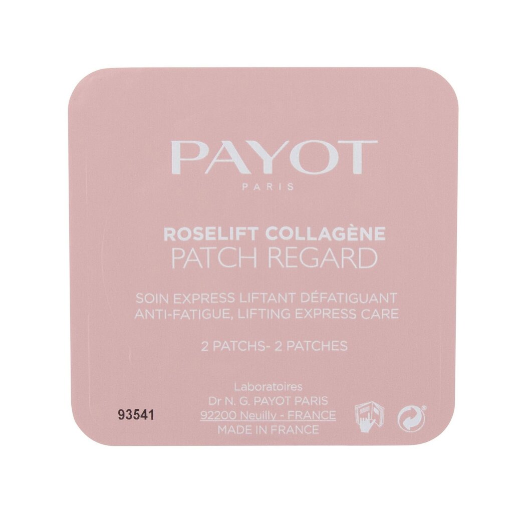 Acu maska Payot Roselift Collagene Anti-Fatigue, Lifting Express Care 20 gab. cena un informācija | Sejas maskas, acu maskas | 220.lv