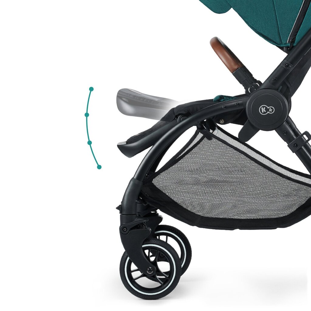 Universālie rati Kinderkraft Evolution Cocoon 2in1, Midnight Green cena un informācija | Bērnu rati | 220.lv