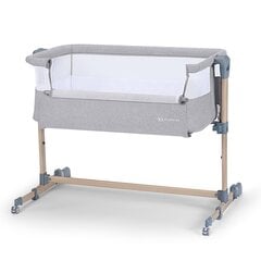 Кроватка Kinderkraft Neste Air, Grey light melange wood цена и информация | Манежи для детей | 220.lv
